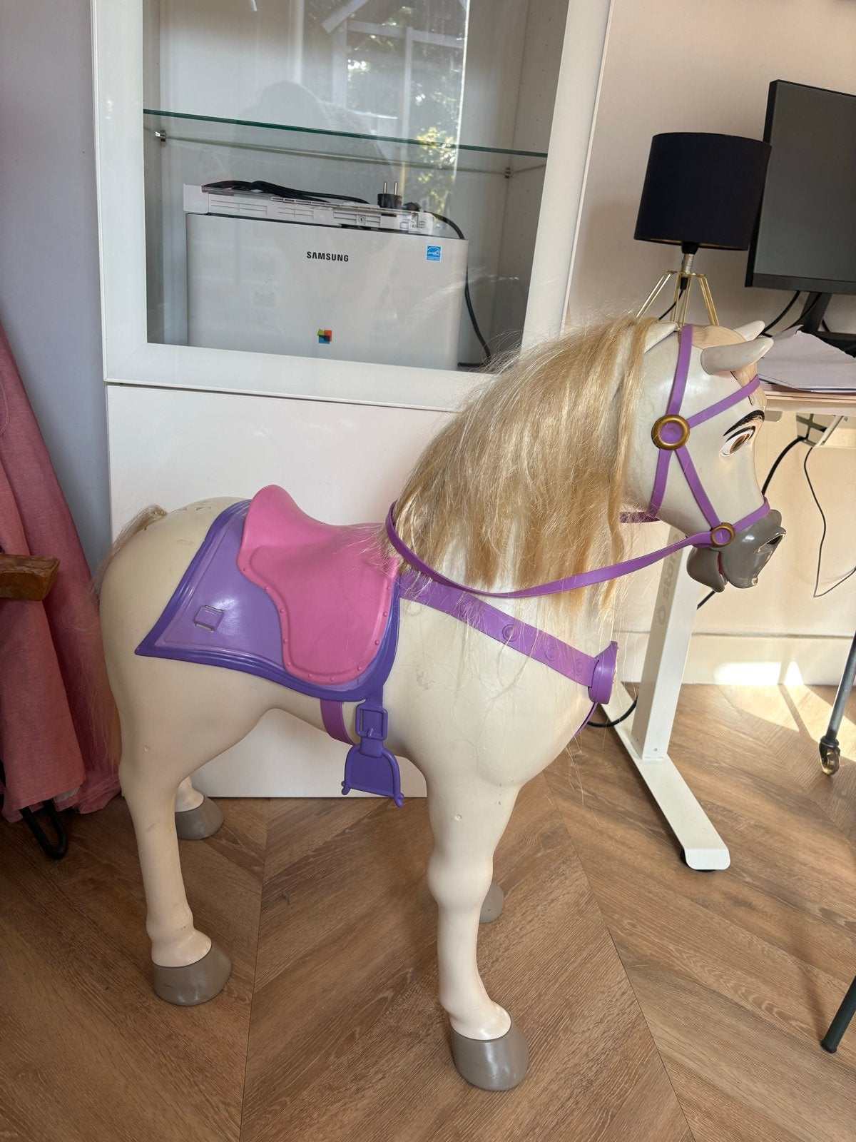 Disney Princess Playdate Maximus paard Rapunzel 81cm geluid, Ophalen, Gebruikt, Meisje