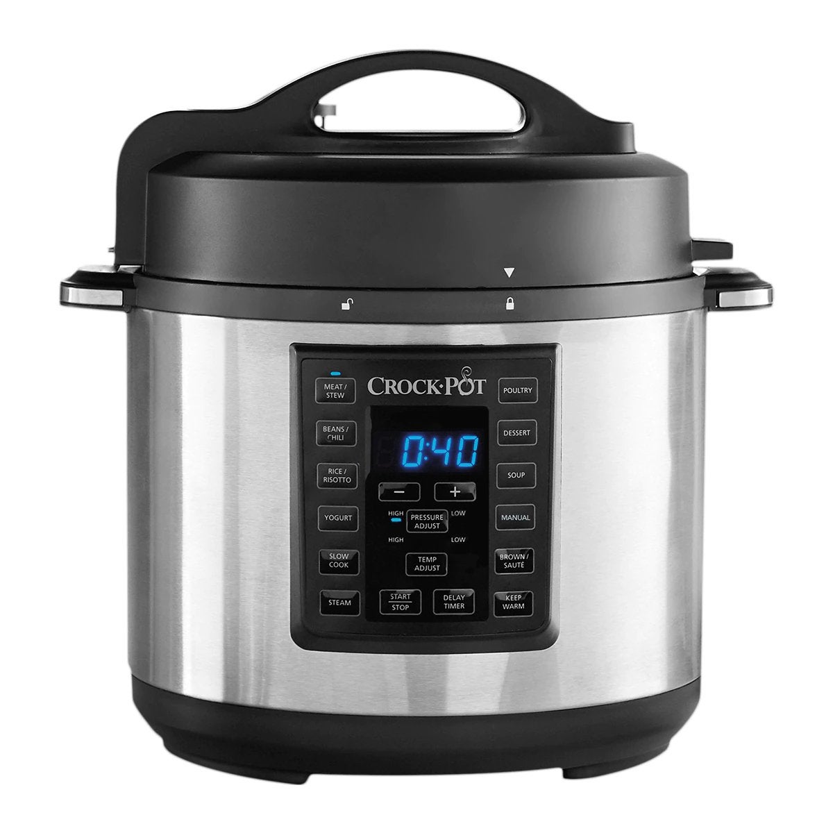 Crockpot Express Multicooker - Snelkookpan en Slowcooker, 4 liter of meer, Ophalen of Verzenden, Zo goed als nieuw, 3 snelheden of meer
