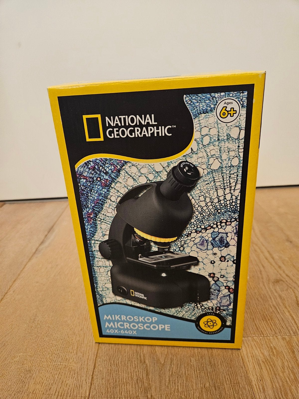 National Geographic Microscoop voor Kinderen 40x-640x, Ophalen, Gebruikt, 400x tot 1000x, Biologische microscoop