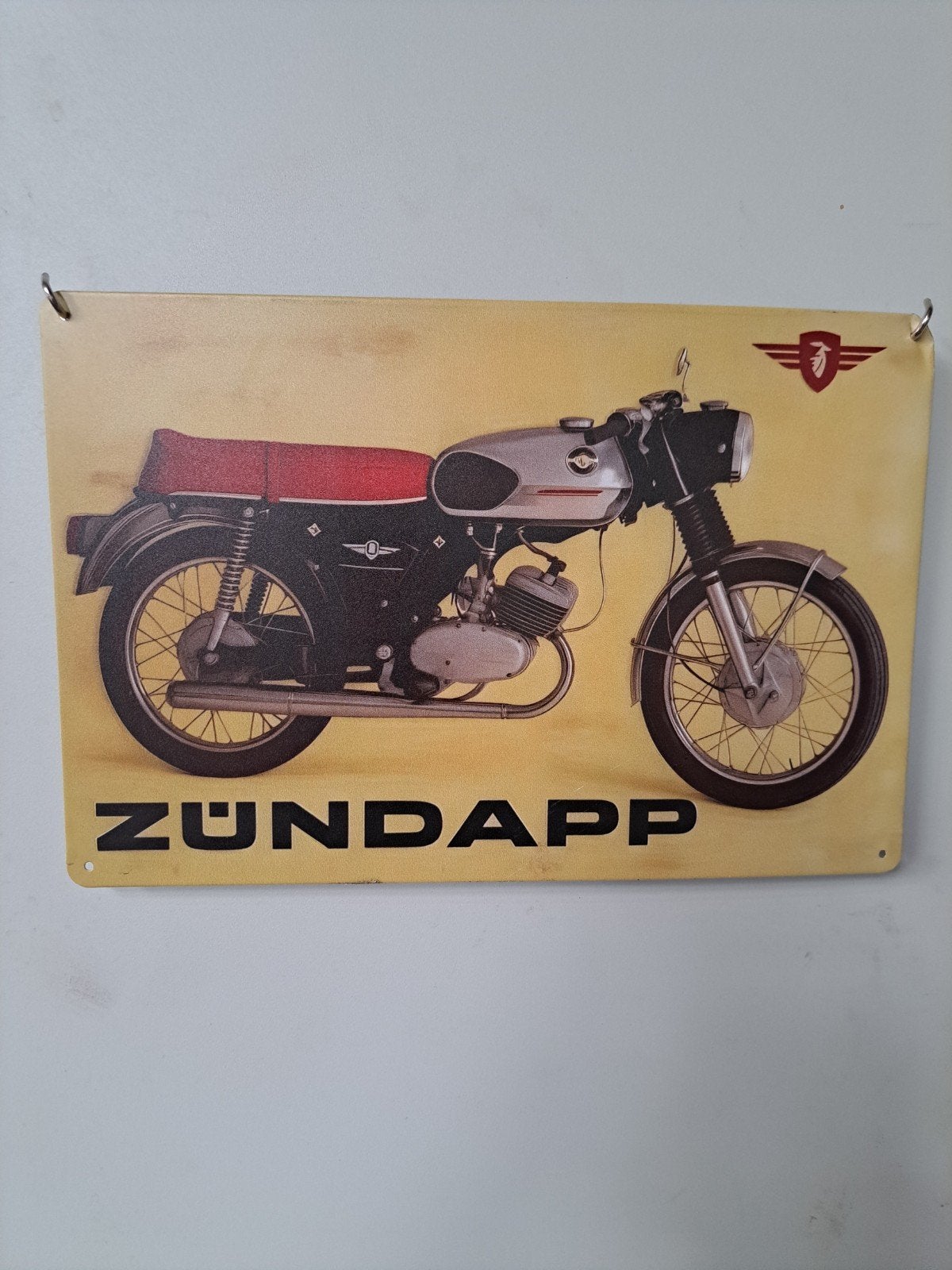 Zündapp Metalen Blik Reclamebord - 20x30 cm, Ophalen of Verzenden, Nieuw, Reclamebord