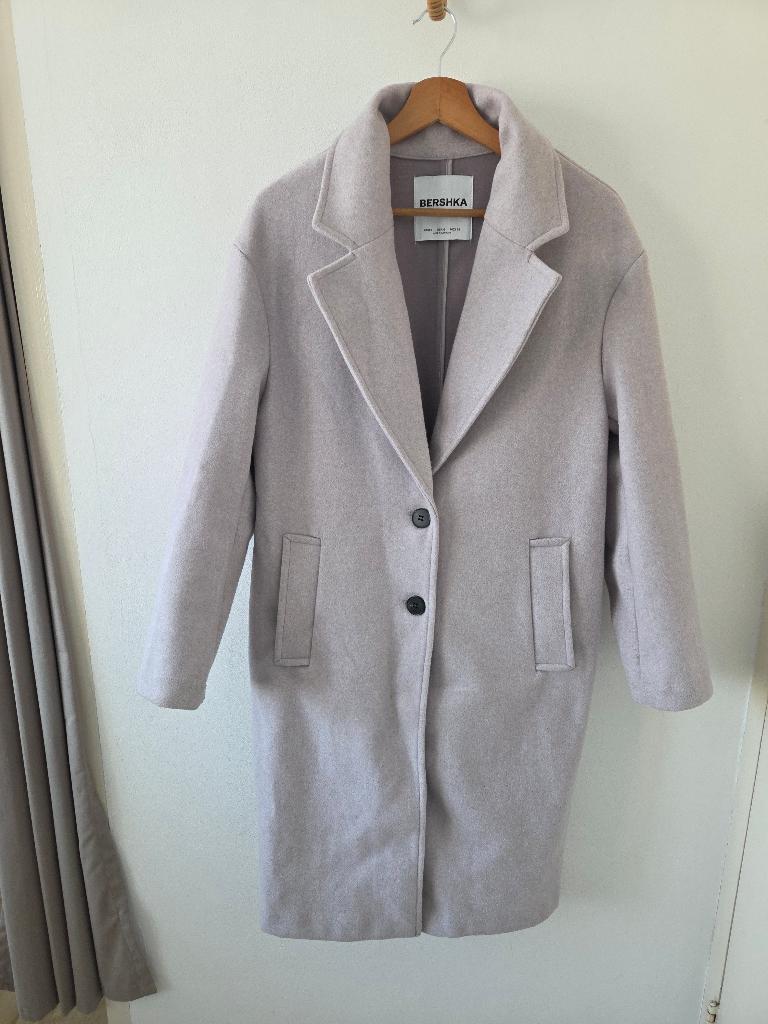 Bershka dames tussenmantel maat S, Zo goed als nieuw, Maat 36 (S), Grijs, Bershka