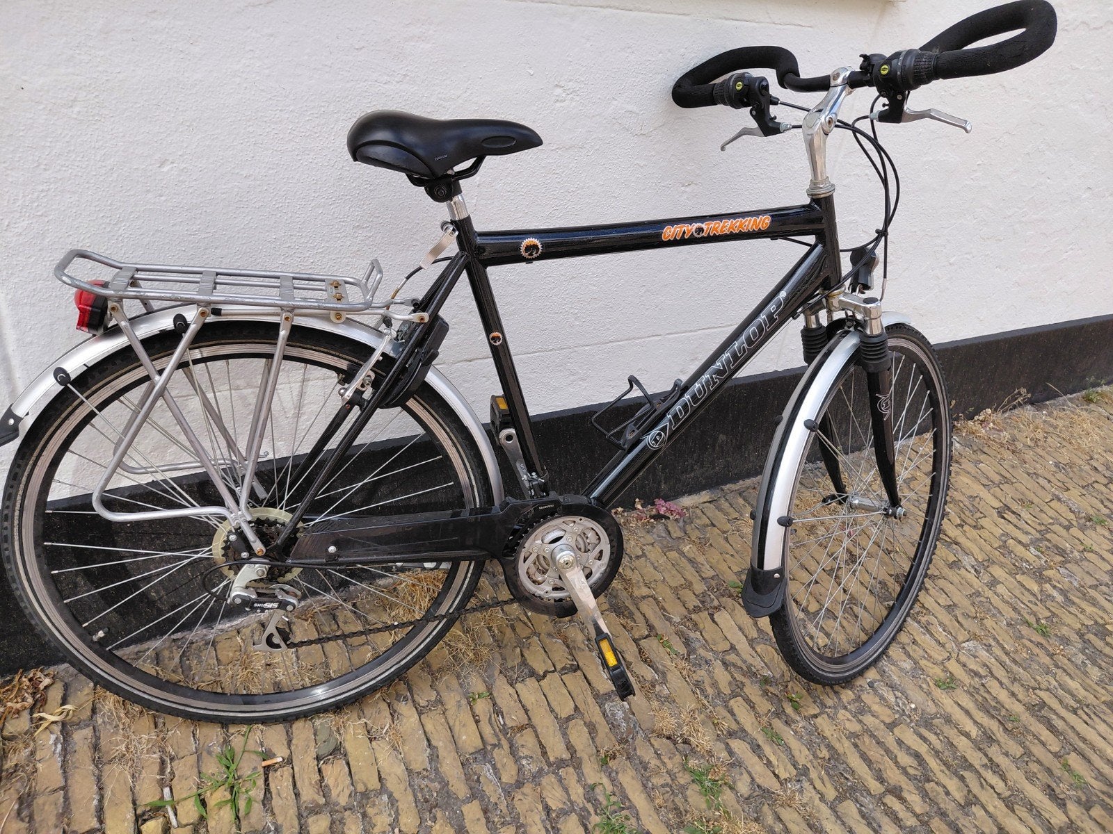 Dunlop City Trekking Fiets - Zwart, Goede Staat, Ophalen, Gebruikt, Overige merken