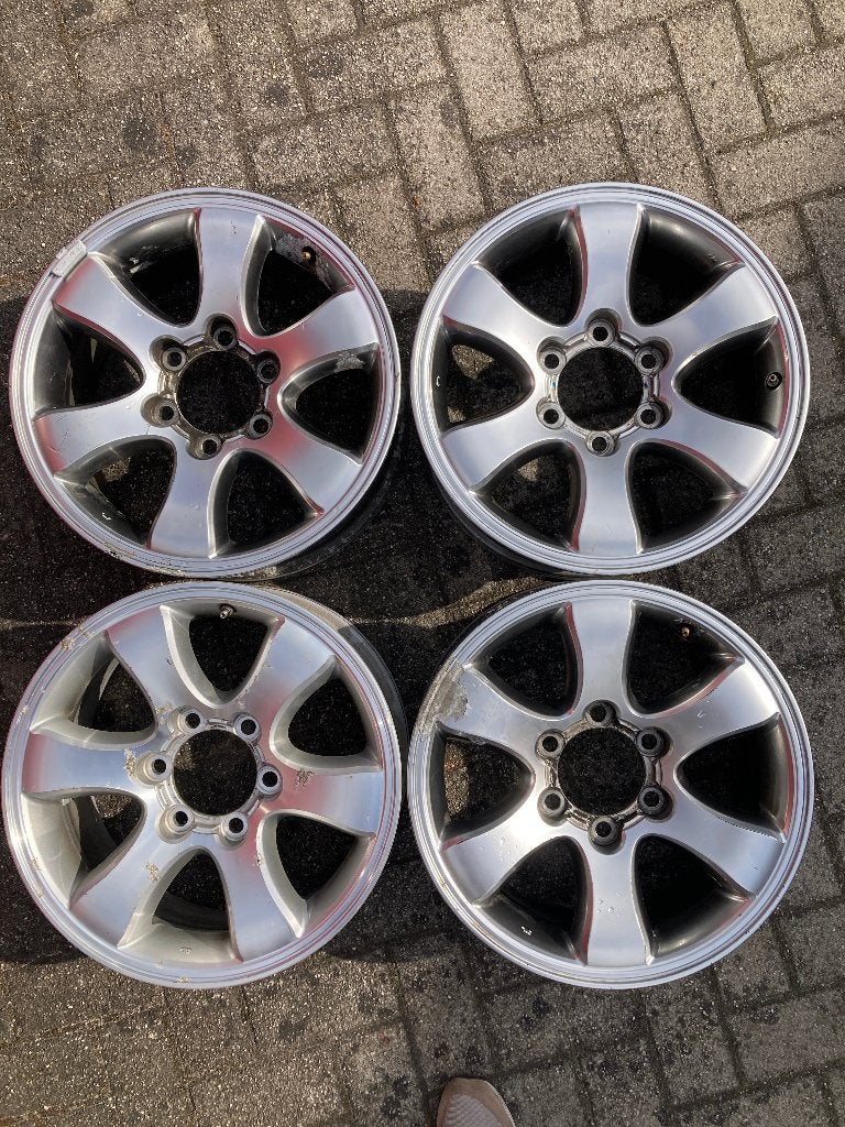 Set originele 17 inch velgen voor Toyota Land Cruiser J120, Ophalen, Gebruikt, Velg(en), 265 mm
