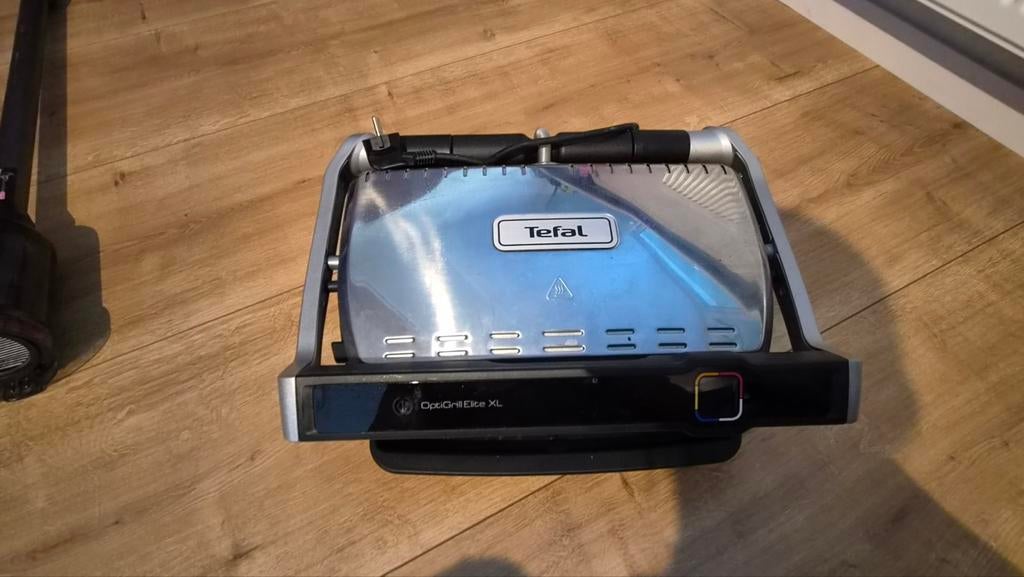 Tefal OptiGrill Elite XL Contactgrill, Witgoed en Apparatuur, Contactgrills, Ophalen, Uitneembare platen, Gebruikt