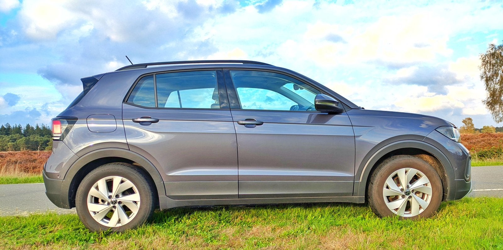 Volkswagen T-Cross 1.0 TSI 115pk 7-DSG Grijs.    € 24.999, Auto's, T-Cross, Leder en Stof, 1196 kg, Particulier