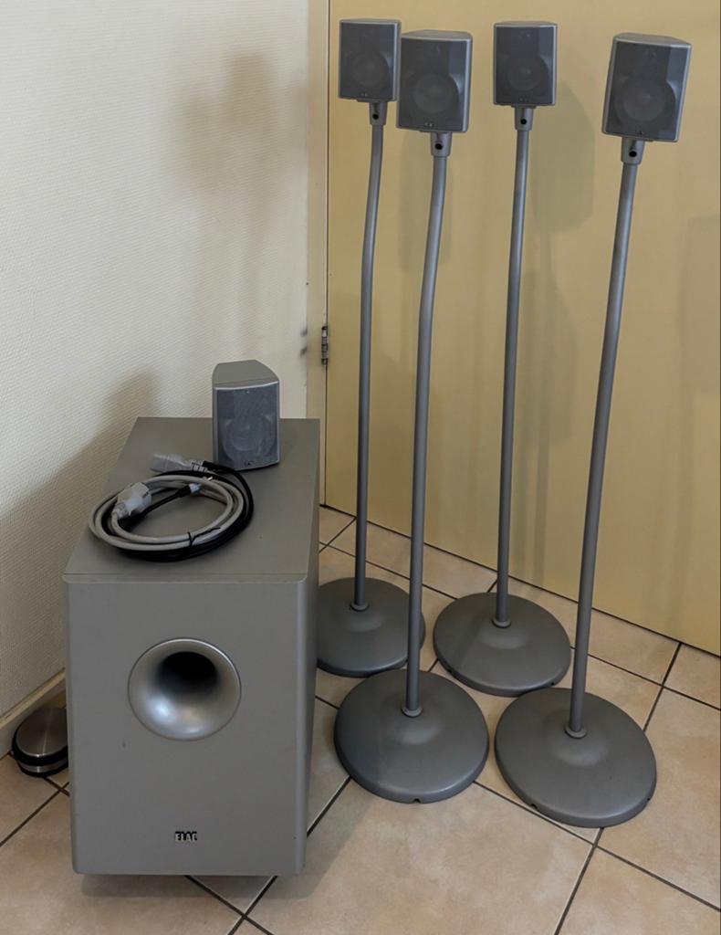 Elac 5.1 Surroundset met Subwoofer en Satelliet speakers, Audio, Tv en Foto, Luidsprekers, Ophalen of Verzenden, Zo goed als nieuw