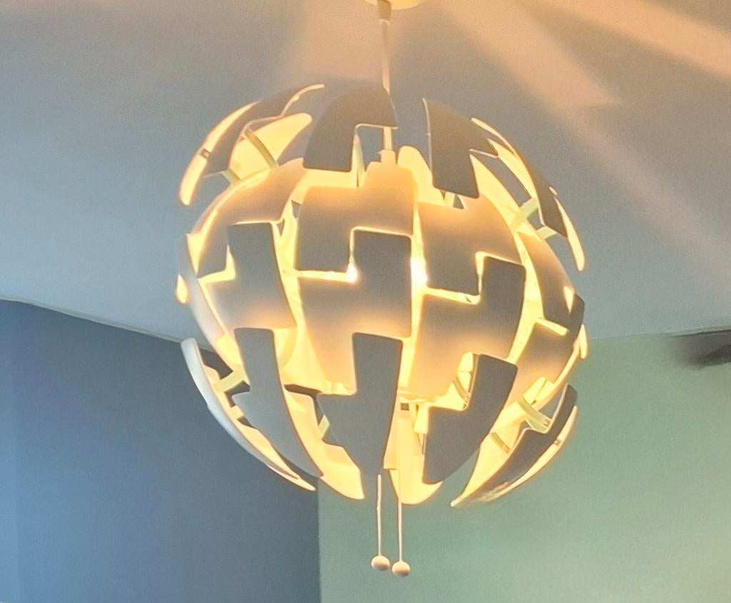 IKEA PS 2014 Hanglamp - Wit, Modern Design, Kunststof, Modern, Scandinavisch, Ophalen of Verzenden, Zo goed als nieuw