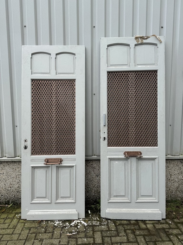 2 identieke antieke voordeuren, Doe-het-zelf en Verbouw, Jurgen.hoogenboezem@gmail.com, 80 tot 100 cm, 215 cm of meer, Buitendeur
