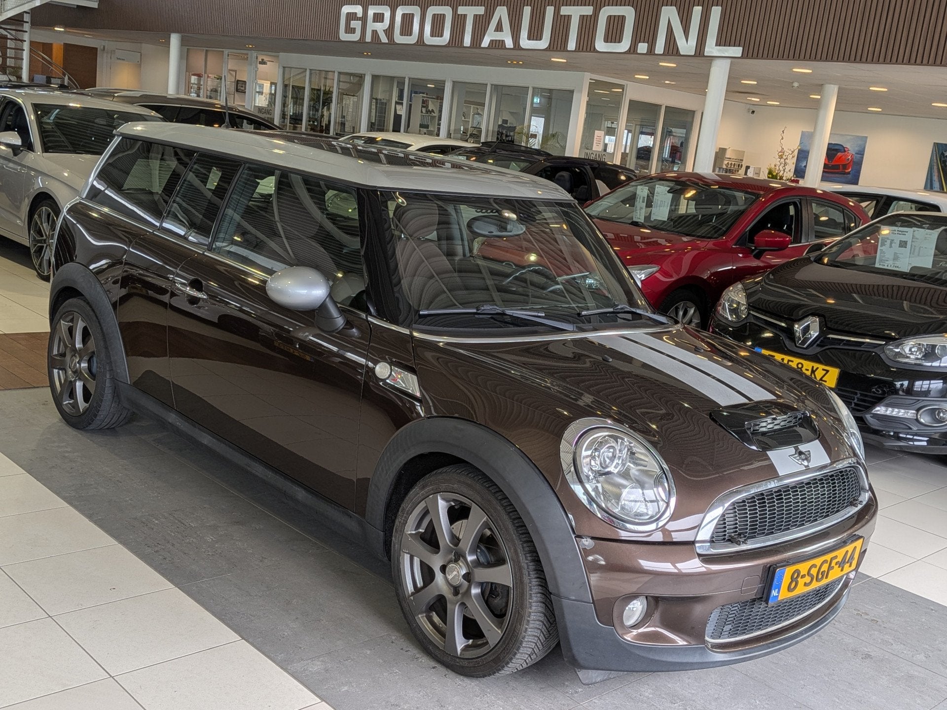 MINI Clubman 1.6 Cooper S Airco, Cruise Control, Stuurbekrac, Auto's, Voorwielaandrijving, Gebruikt, 4 cilinders, Bruin