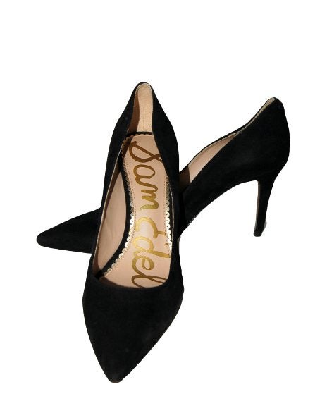 Nieuwe Sam Edelman suède pumps, high heels, zwart, Mt. 38, Pumps, Verzenden, Nieuw, Sam Edelman