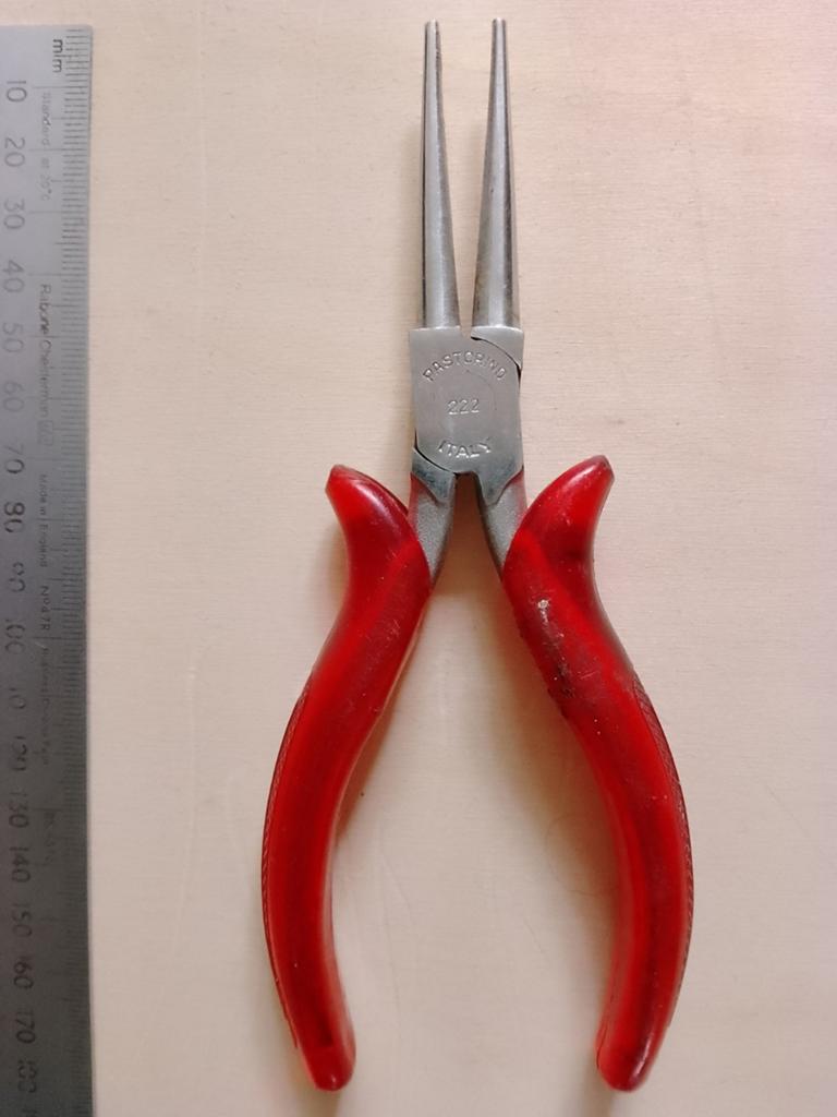 Pastorini 222 Italië Lange Ronde Neus Tang - Gebruikt, Doe-het-zelf en Verbouw, Gereedschap | Handgereedschap, Ophalen of Verzenden