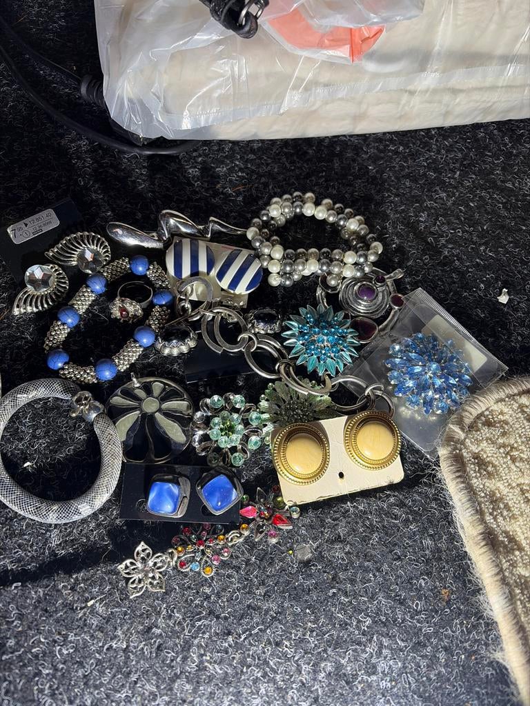 Partij vintage sieraden, Ophalen, Overige materialen, Armband, Met edelsteen