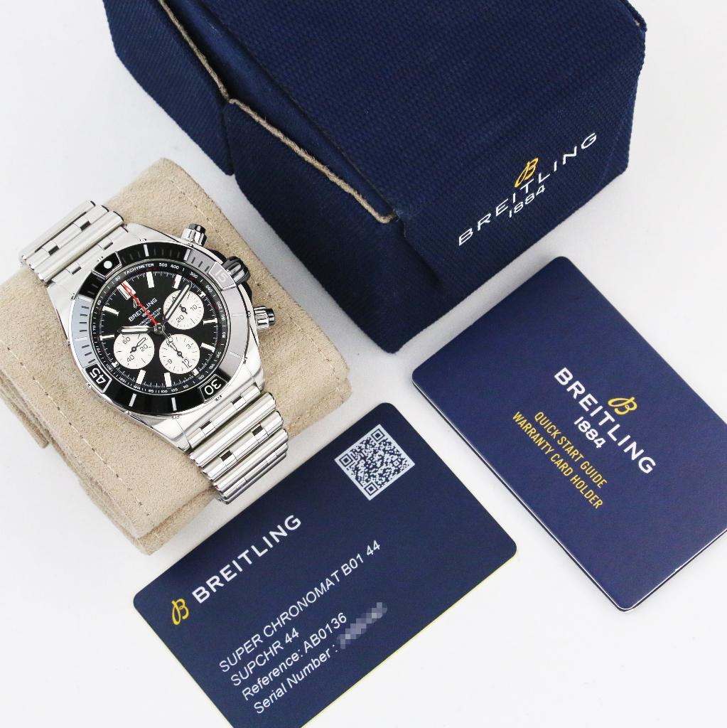 Breitling Super Chronomat B01 44 (Zeer goed/ 2025), Staal, Staal, Breitling, Polshorloge