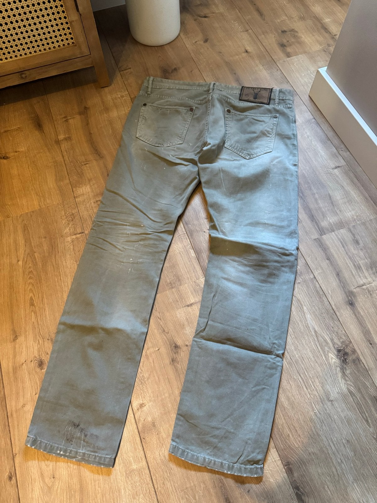 Pearly King Jeans - Groen/Grijs - Maat W32, Ophalen of Verzenden, Gedragen, Overige kleuren, W32 (confectie 46) of kleiner