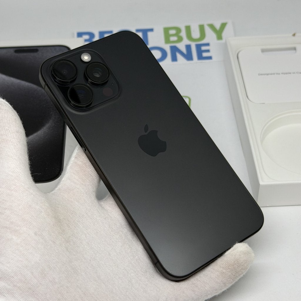 iPhone 15 Pro Max 256GB zwart /zeer net /93% batt /garantie, 256 GB, Apple, Zwart, Zonder simlock
