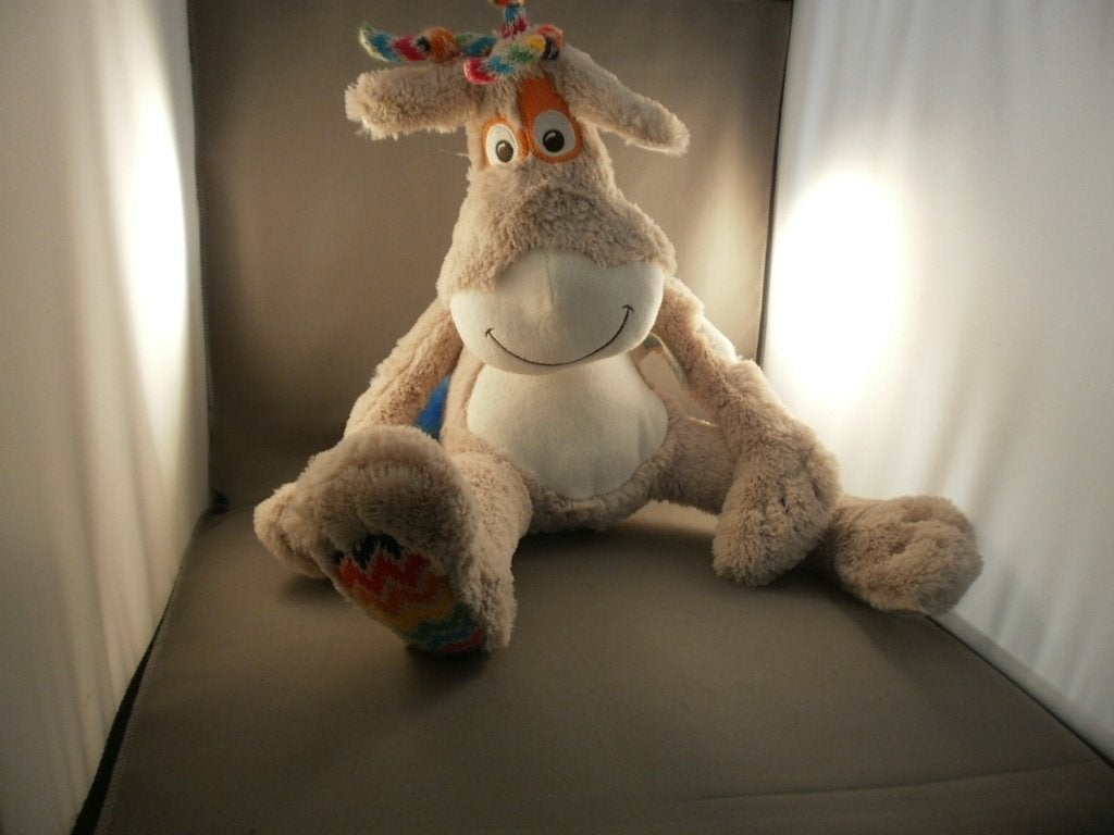 unicef oenny xl 50 cm bruin harig witte velours buik/snuit/, Overige merken, Giraf, Nieuw, Ophalen of Verzenden