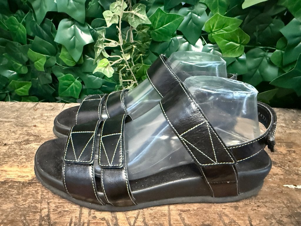 bijna Nieuwe sandalen van Durea maat 41 (wijdte G), Durea, Zwart, Zo goed als nieuw, Durea