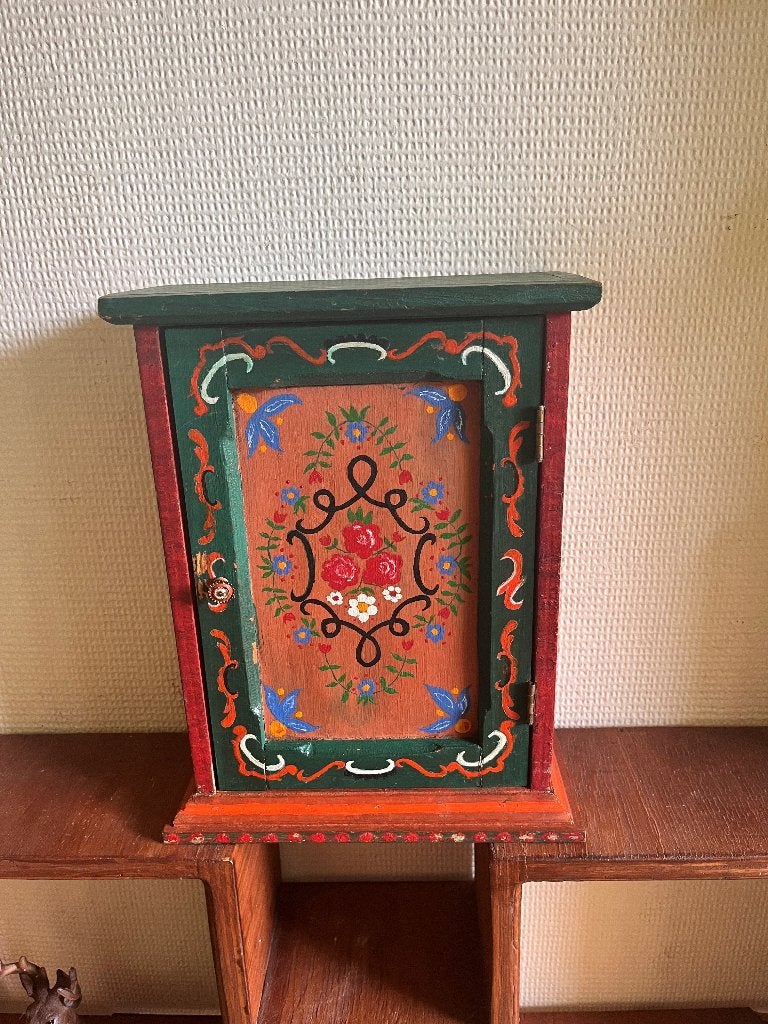 Handbeschilderd kastje, Antiek en Kunst, Ophalen of Verzenden