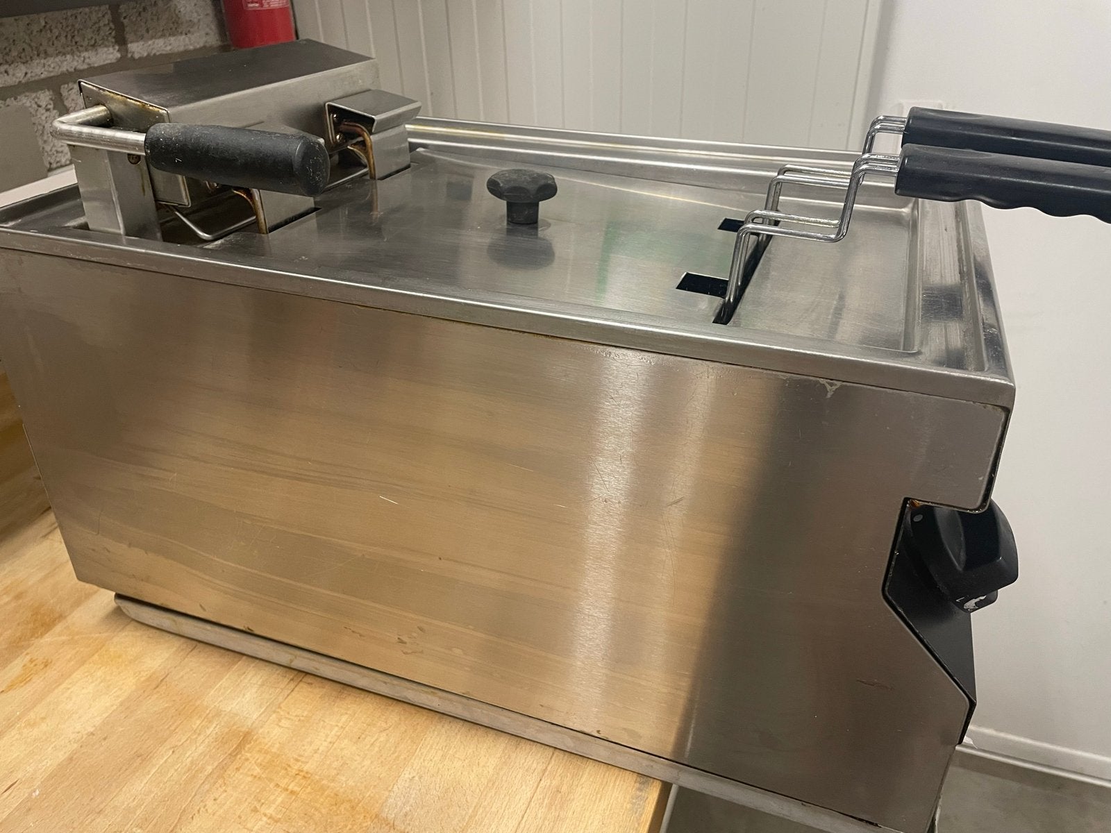 ATAG Professionele Duo-Friteuse - RVS, 4 liter of meer, Ophalen of Verzenden, Gebruikt, Duo-friteuse