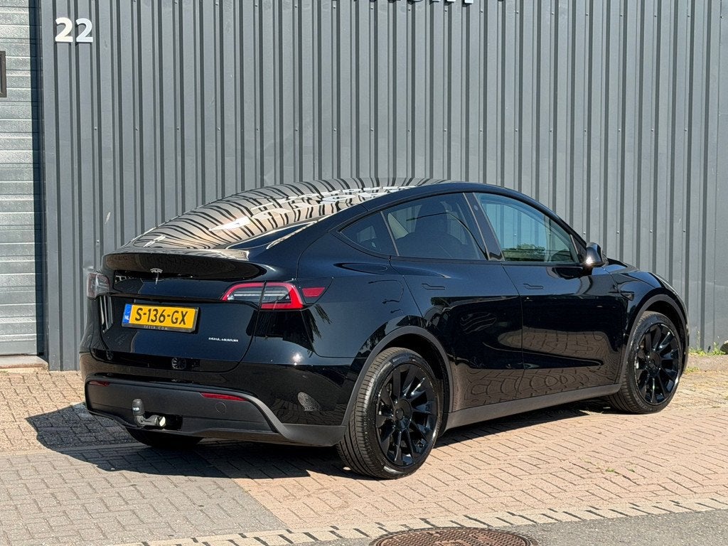 Tesla Model Y Long Range AWD 75 kWh|Soh 93%|Pano|Trekhaak Af, Auto's, Tesla, Gebruikt, Zwart, Vierwielaandrijving, Navigatiesysteem