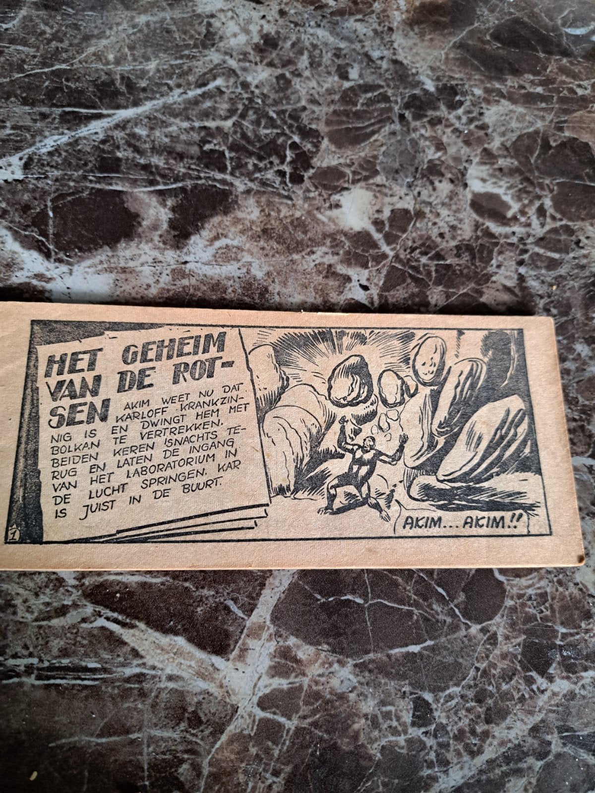 Het Geheim van de Rotsen - Akim stripboek, Boeken, Eén stripboek, Ophalen of Verzenden, Gelezen, Roberto Renzi