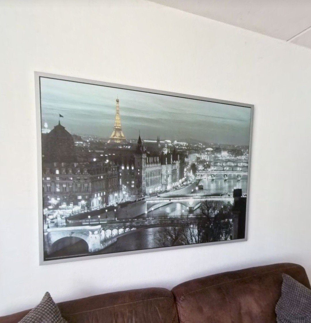 IKEA Poster/Lijst Parijs 1.40m x 1.00m, Ophalen, 125 cm of meer, Zo goed als nieuw, Foto of Poster