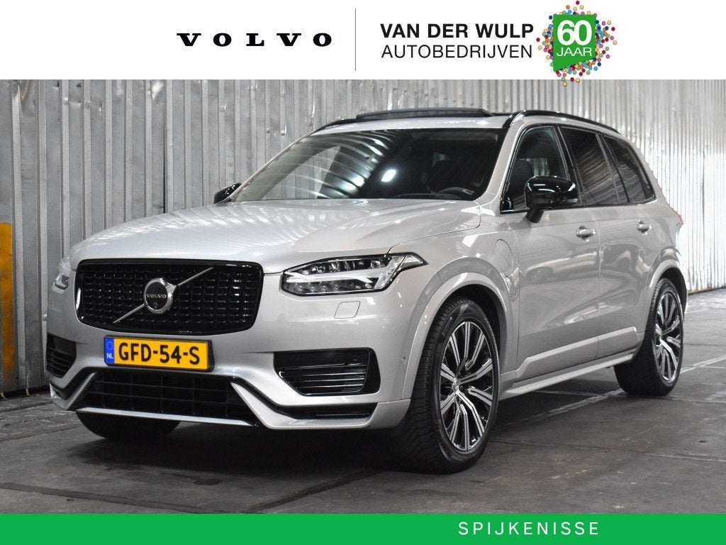 Volvo XC90 T8 455PK AWD Ultra Dark | Luchtvering | Bowers&Wi, 77 km/l, Gebruikt, 4 cilinders, Bedrijf