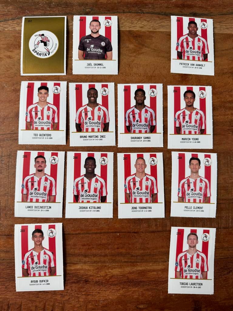 Voetbalplaatjes Sparta Rotterdam, Ophalen of Verzenden, Gebruikt, Sparta, Poster, Plaatje of Sticker