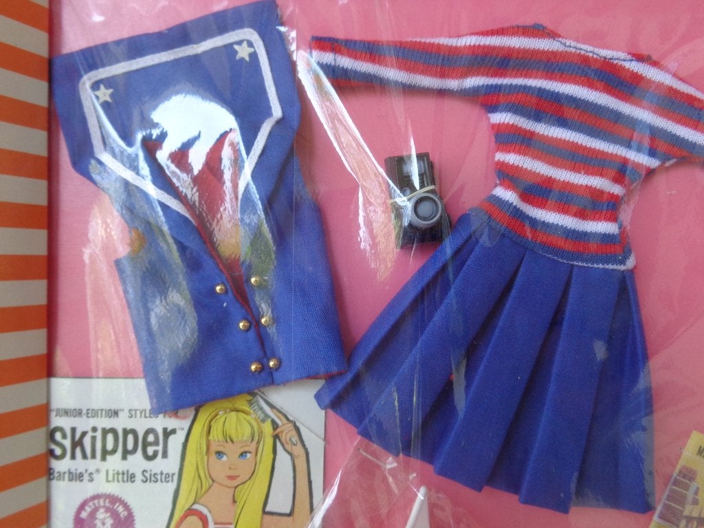 Barbie vintage Skipper NRFB Ship Ahoy, Ophalen of Verzenden, Zo goed als nieuw, Kleertjes