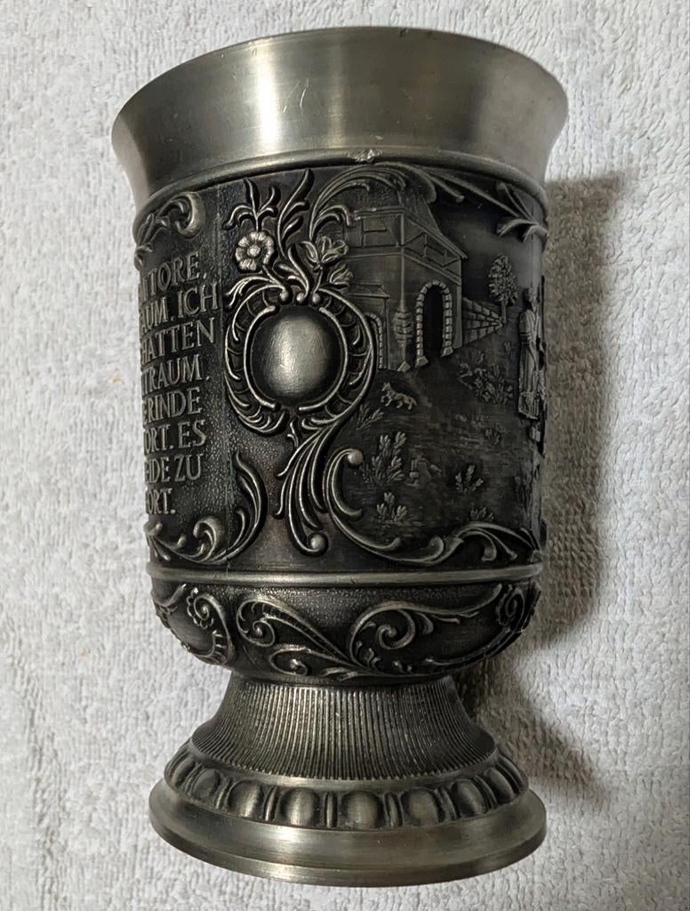 Vintage Tinnen Klassieke Beker SKS Design, Ophalen of Verzenden