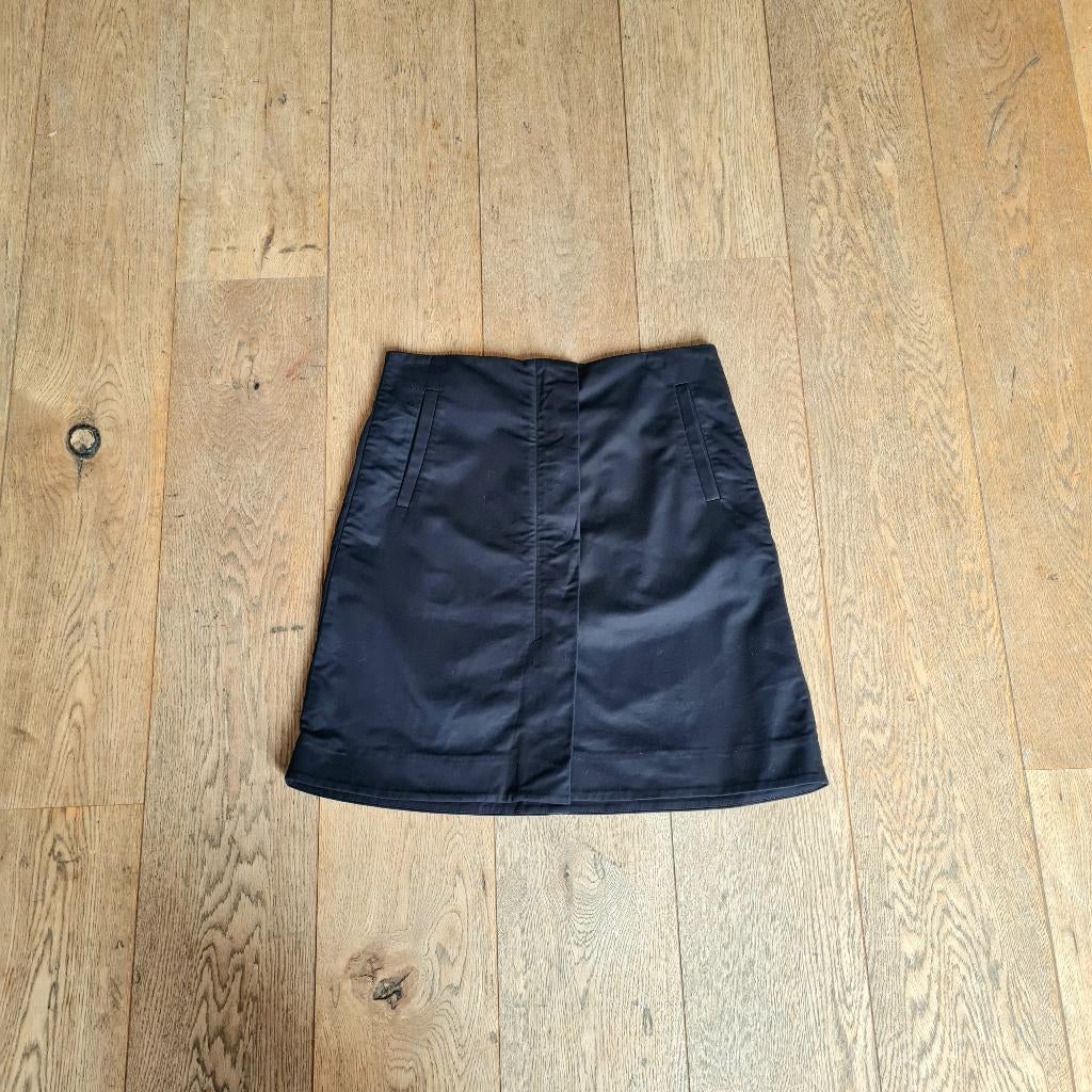 Zwarte chique minimalistische katoenen COS minirok, Kleding | Dames, Rokken, Maat 38/40 (M), COS, Zwart, Ophalen of Verzenden