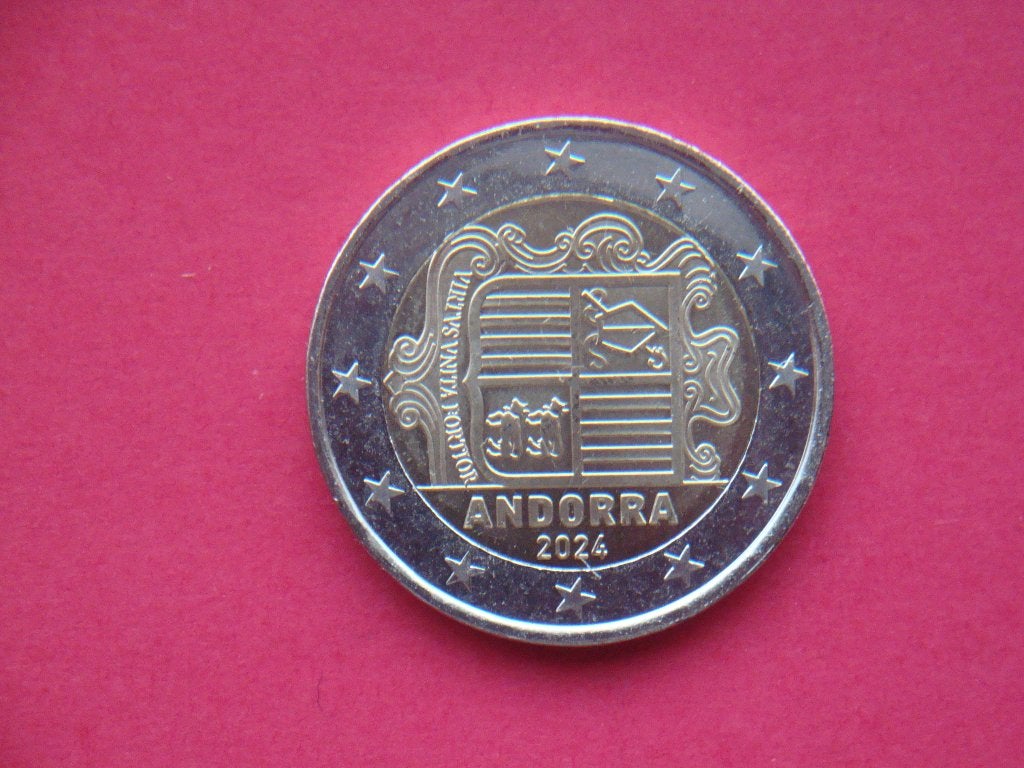 Andorra 2 Euromunt UNC 2024., Postzegels en Munten, Munten | Europa | Euromunten, Verzenden, Overige landen, 2 euro, Losse munt