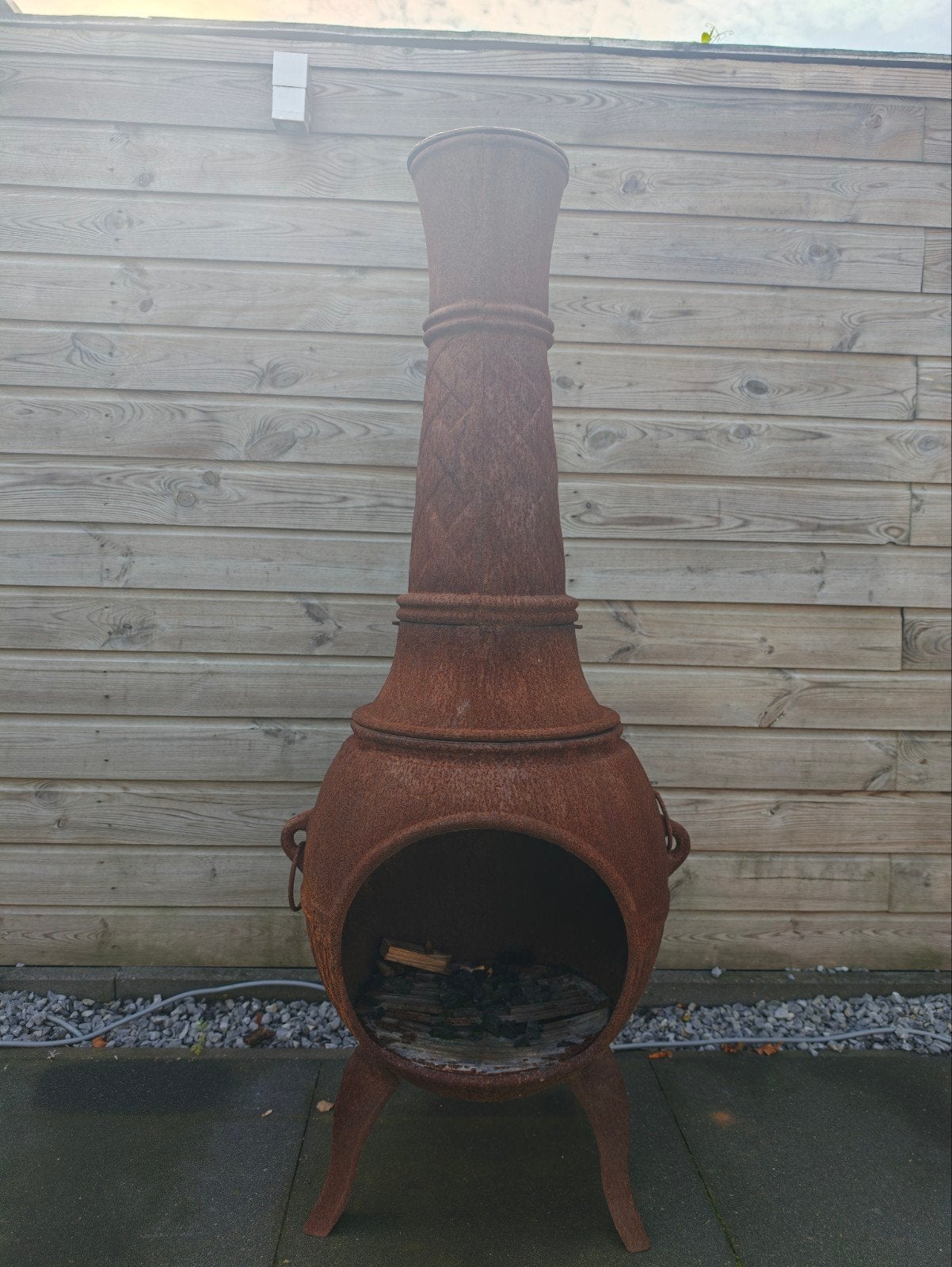 Rustieke gietijzeren vuurkorf/tuinhaard, Ophalen, Gebruikt, Vuurkorf