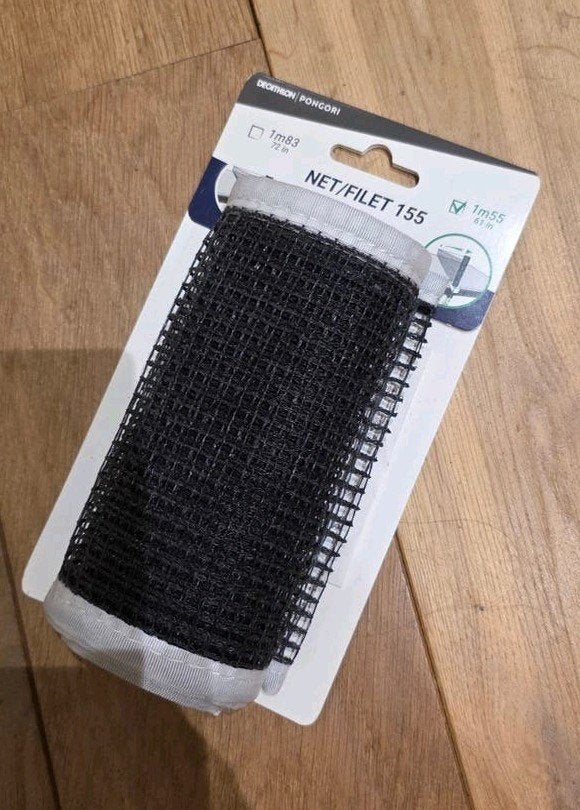 Nieuw tafeltennisnet 1,55m breed, Ophalen of Verzenden, Nieuw, Net, Batje(s) of Balletje(s)