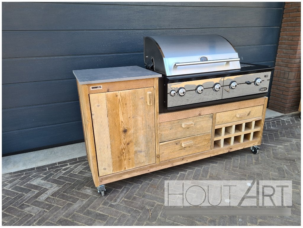 Luxe Buitenkeuken enkel voor Boretti Ibrido & Ligorio top, Info@hout-art.nl, Nieuw, Ophalen of Verzenden, Boretti