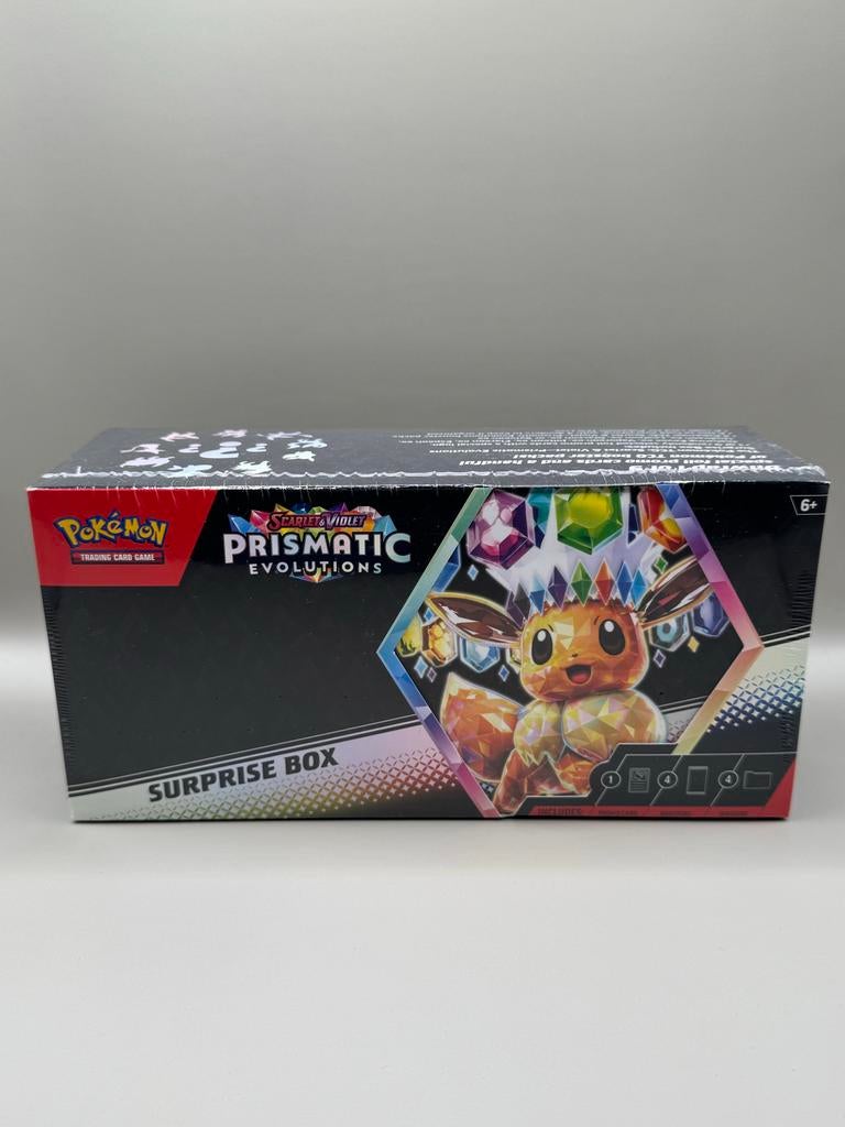 Pokémon Prismatic Evolutions Surprise Box, Ophalen of Verzenden, Nieuw, Overige typen, Foil