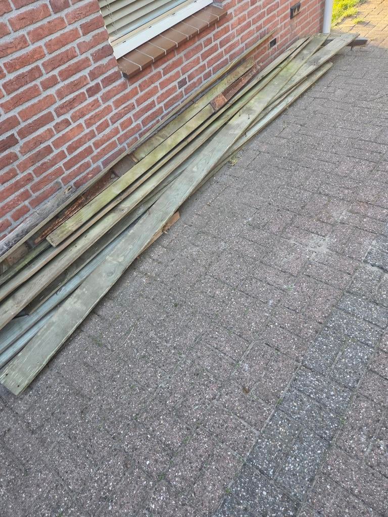 Gebruikte schuttingplanken - Diverse lengtes, Tuin en Terras, Ophalen, Gebruikt, 180 tot 250 cm, Planken