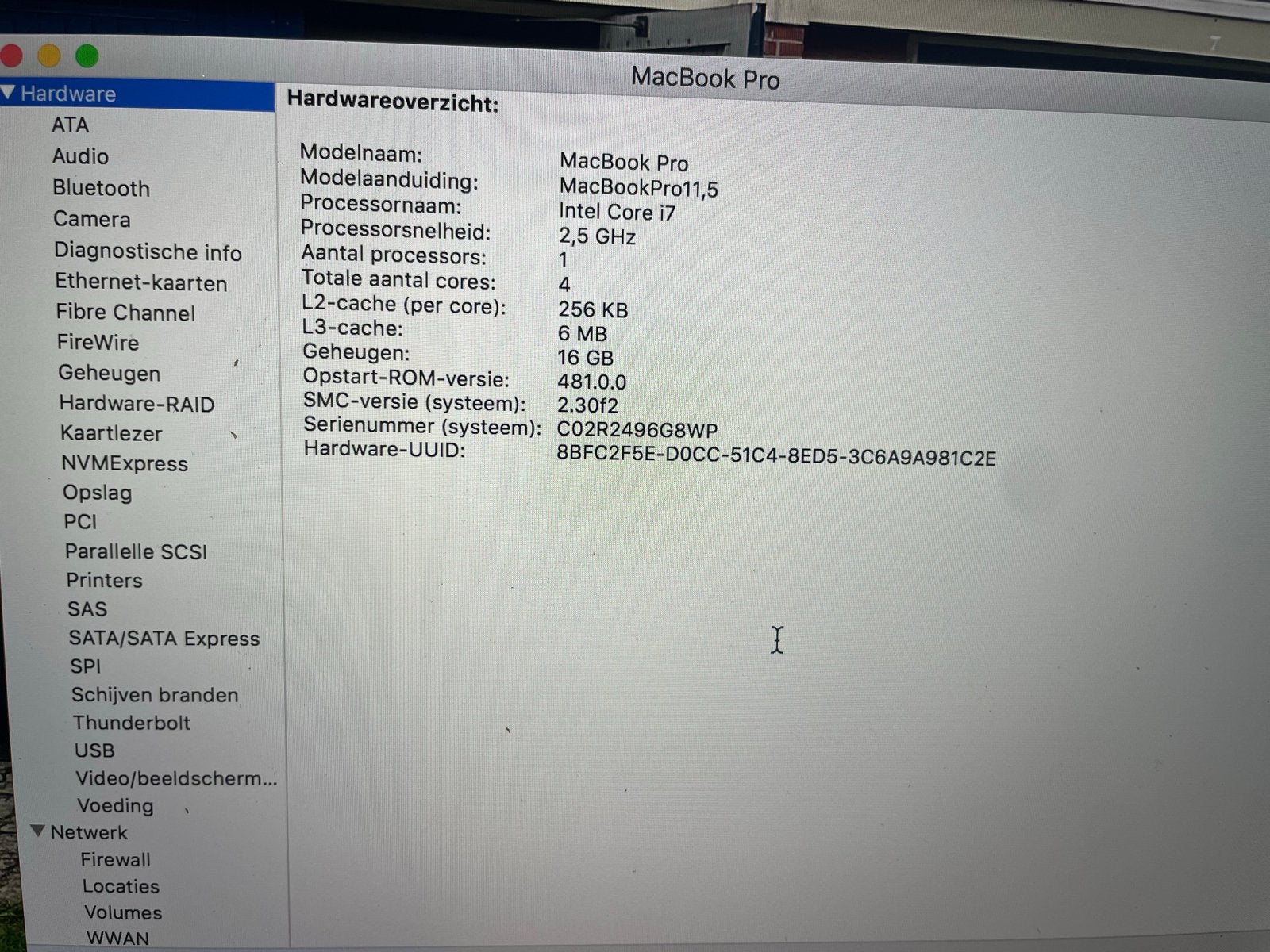 MacBook Pro (Retina, 15 inch, medio 2015) - Intel Core i7, Gebruikt, 2 tot 3 Ghz, Onbekend, 16 GB