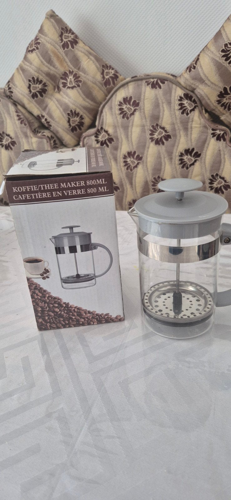 Koffie/thee maker 800ml - Cafetière en verre, Overige modellen, Gemalen koffie, Nieuw, Ophalen of Verzenden