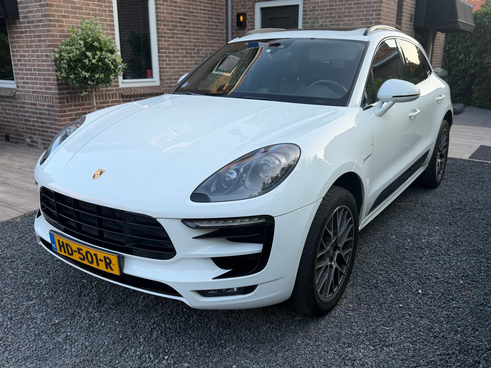 Porsche Macan 3.0 V6 S Chrono 250KW 2015 Wit, Automaat, Euro 6, Bruin, Vierwielaandrijving