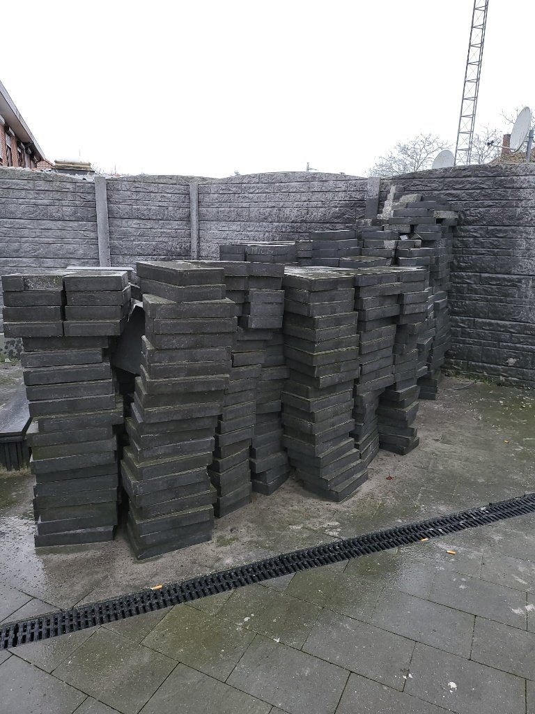 Betonklinkers carbon 32,5Bx21,5Lx6H 15m² nog over In totaal, Ophalen, Gecoat, Klinkers, Nieuw