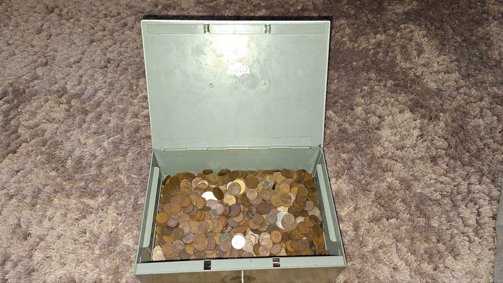 oud safety geldkistje, Ophalen of Verzenden