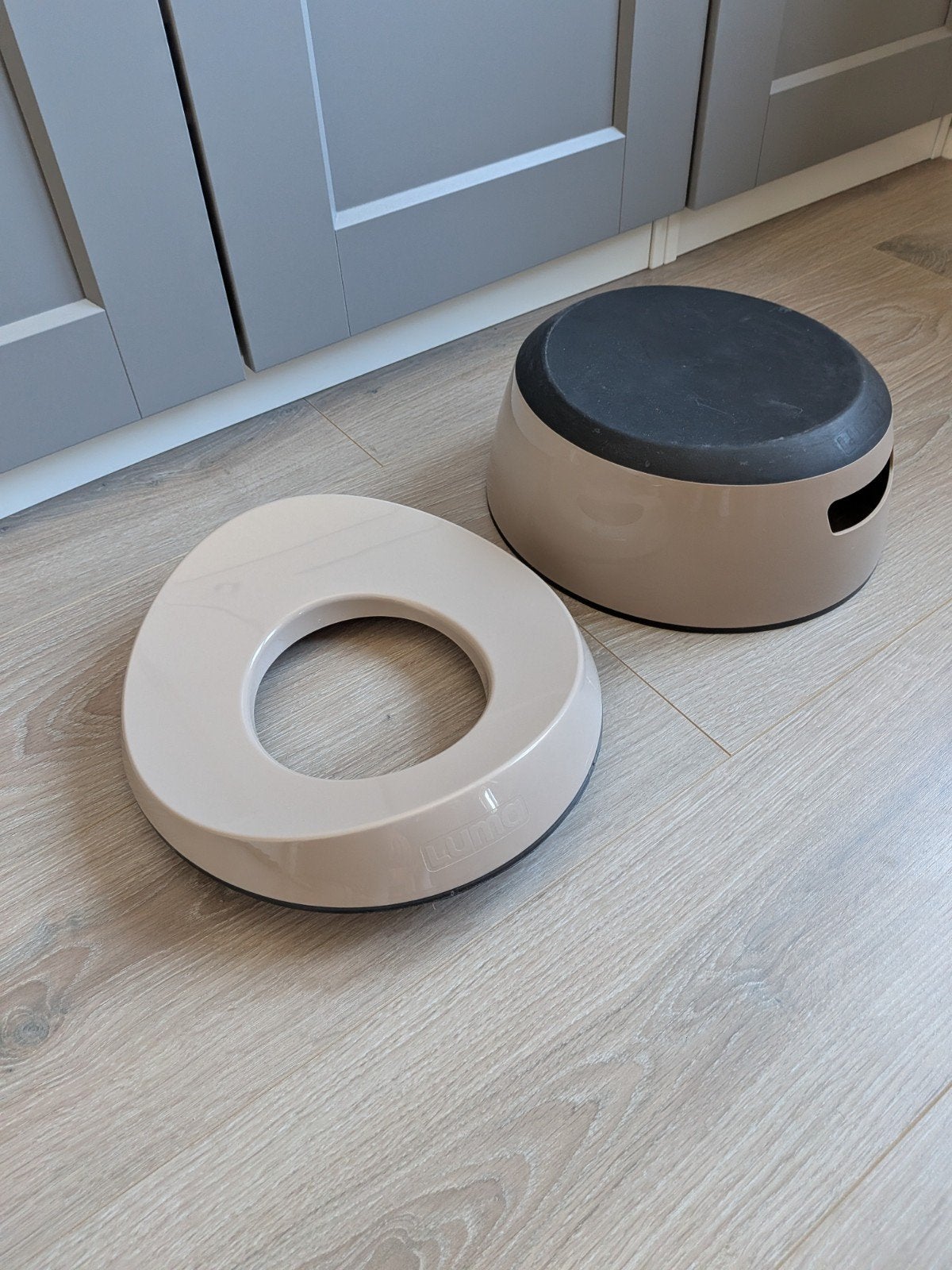 brilverkleiner met opstapkrukje, Ophalen, Gebruikt