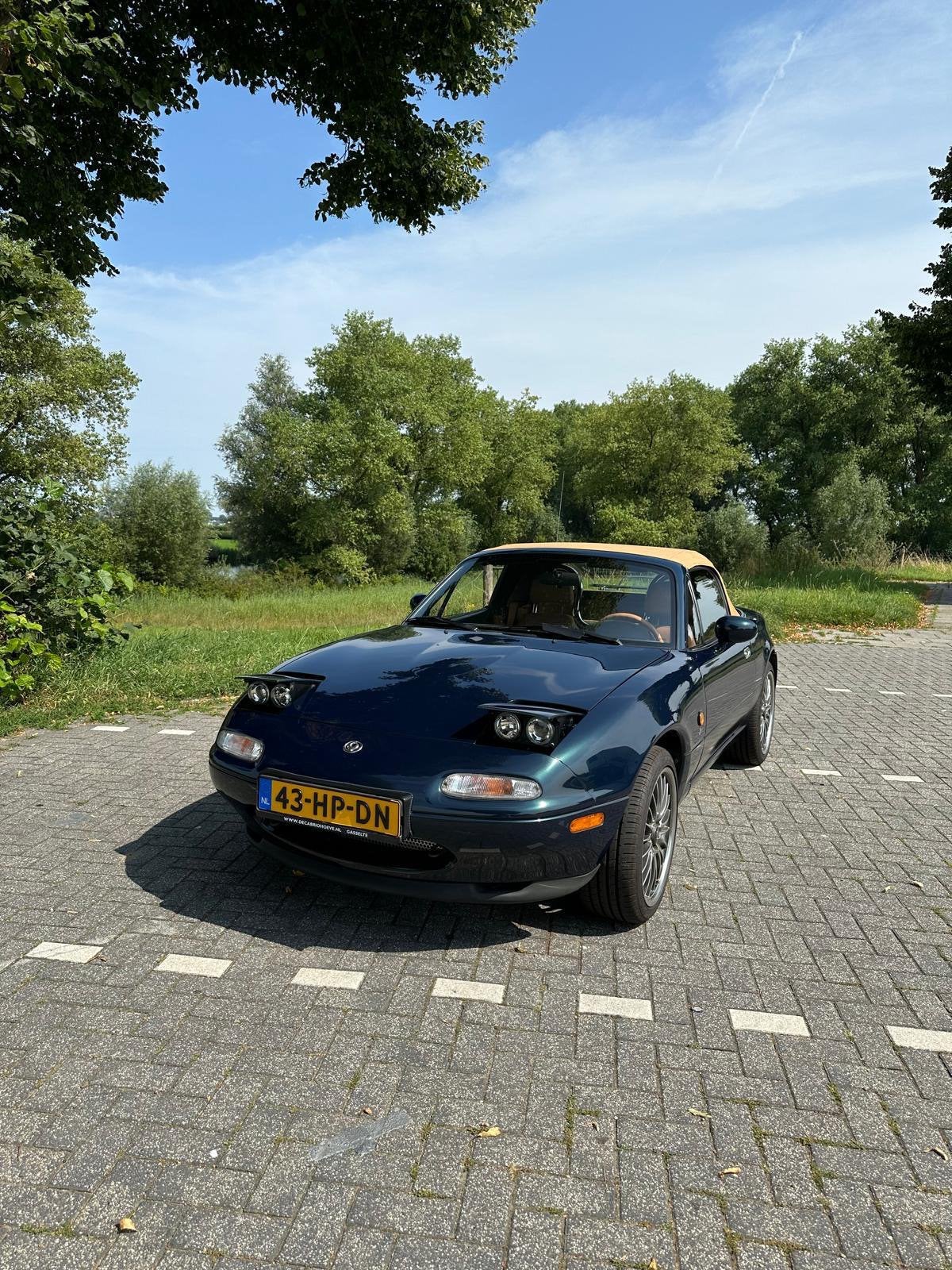 Mazda MX-5 1.6 NA | Miata editie, 1997 Montego Blue, Auto's, Euro 2, Achterwielaandrijving, Beige, Handgeschakeld