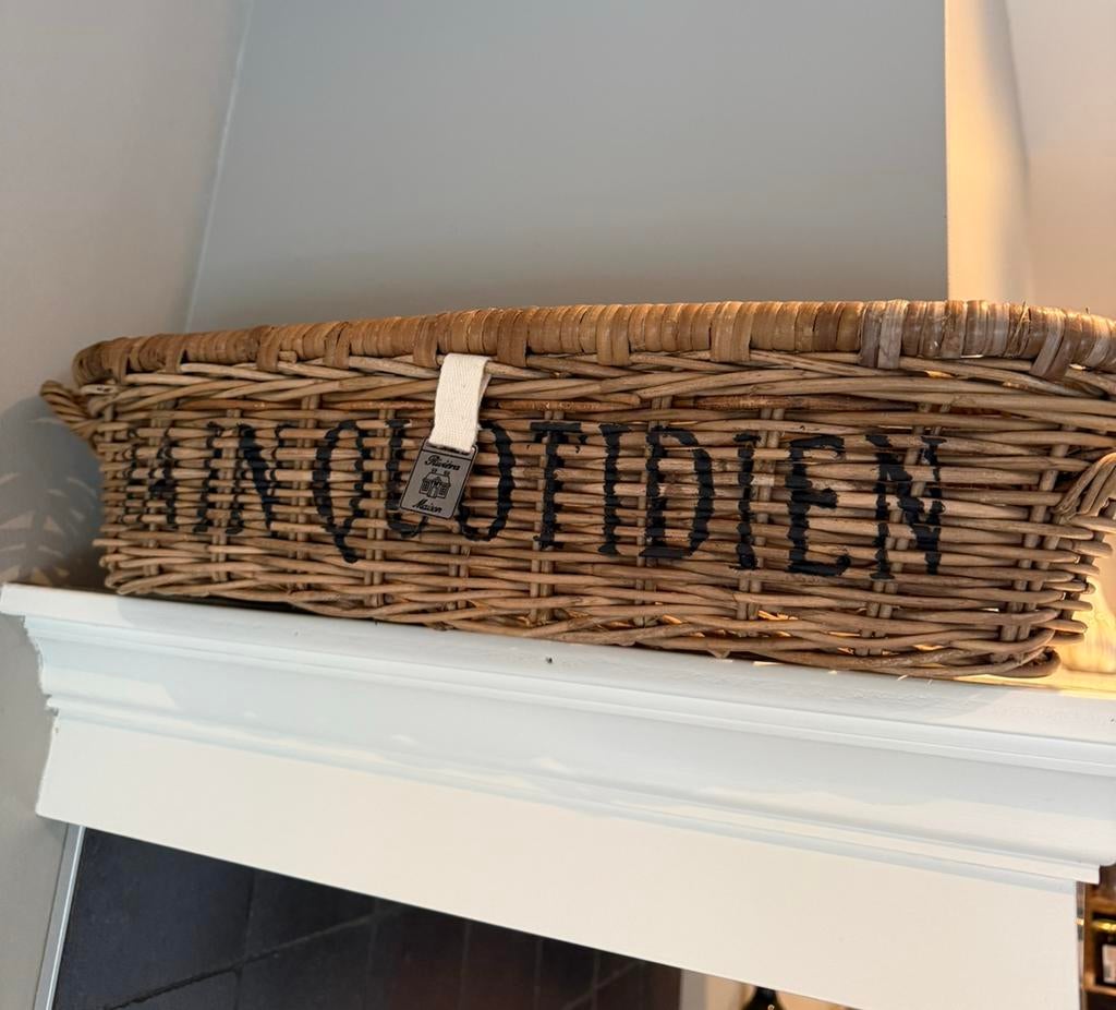 Stokbrood mand Riviera Maison rotan, Ophalen of Verzenden, Zo goed als nieuw