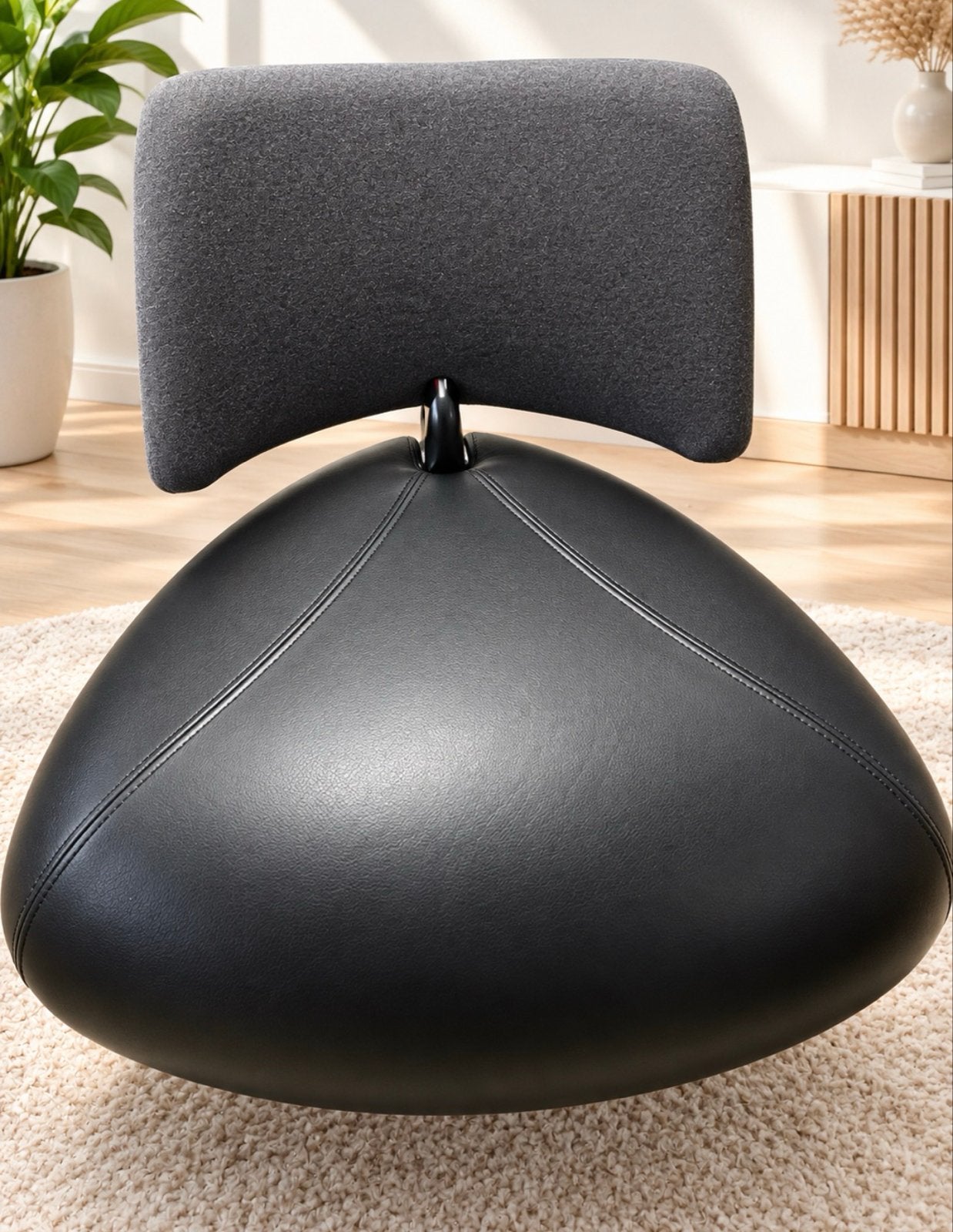 Leolux Pallone  Zwart/Grijs, Ophalen, Modern luxe, 75 tot 100 cm, Zo goed als nieuw
