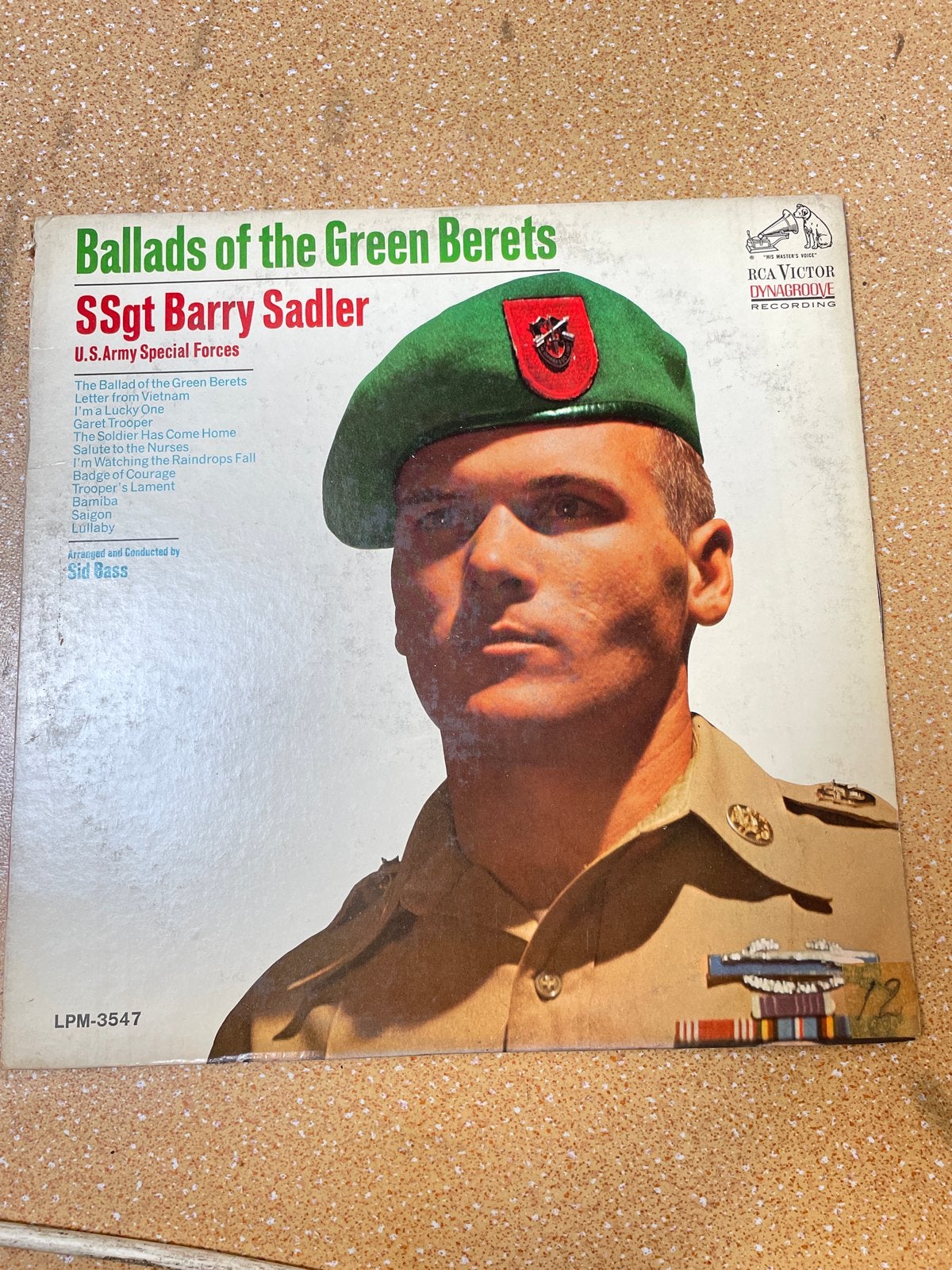 SSgt Barry Sadler - Ballads of the Green Berets LP, LP, Gebruikt, Pop, Ophalen of Verzenden