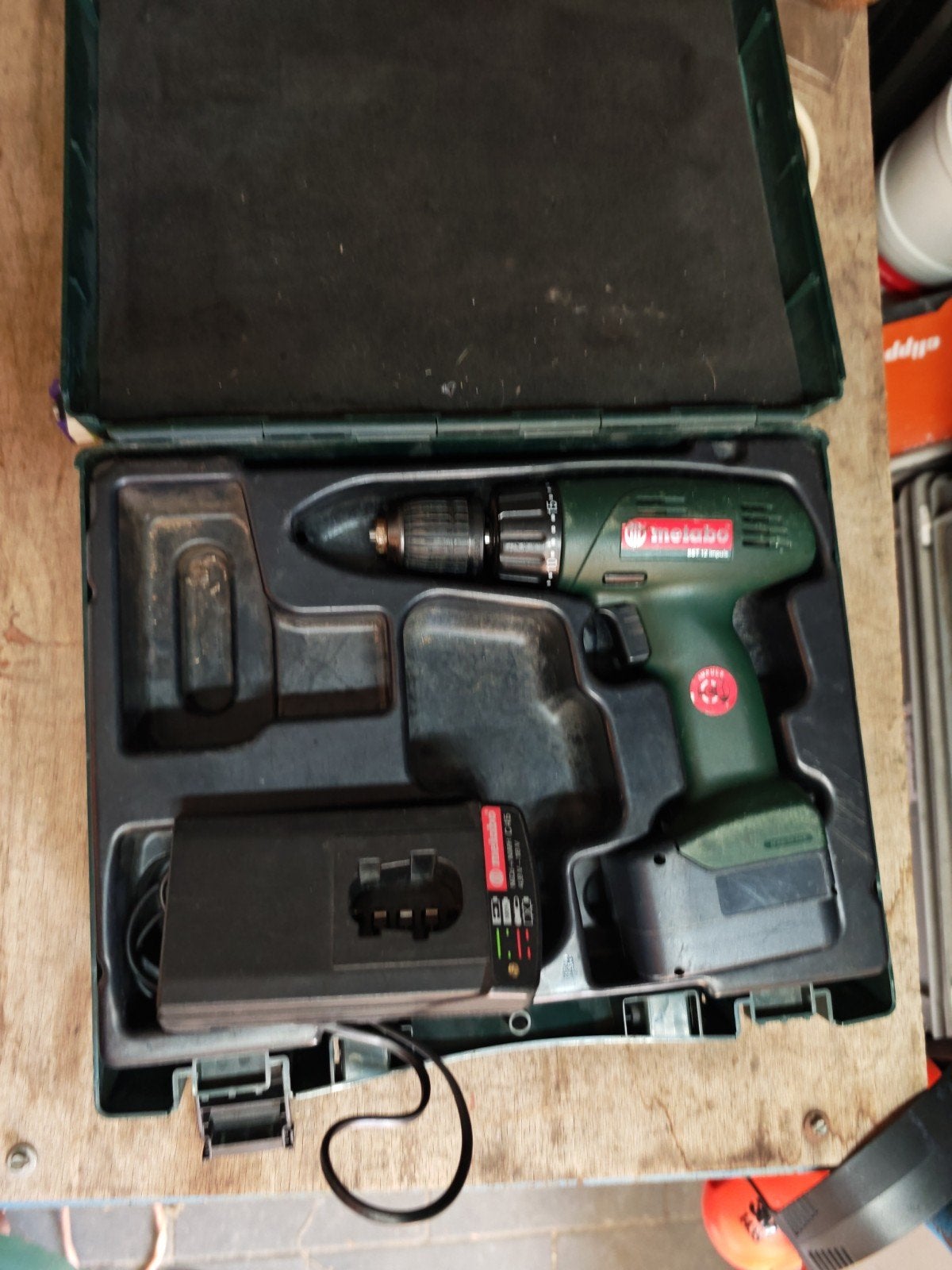 Metabo BST 12 Impuls accu schroef Boormachine met koffer, Ophalen, Gebruikt, Variabele snelheid, Boor- en Schroefmachine