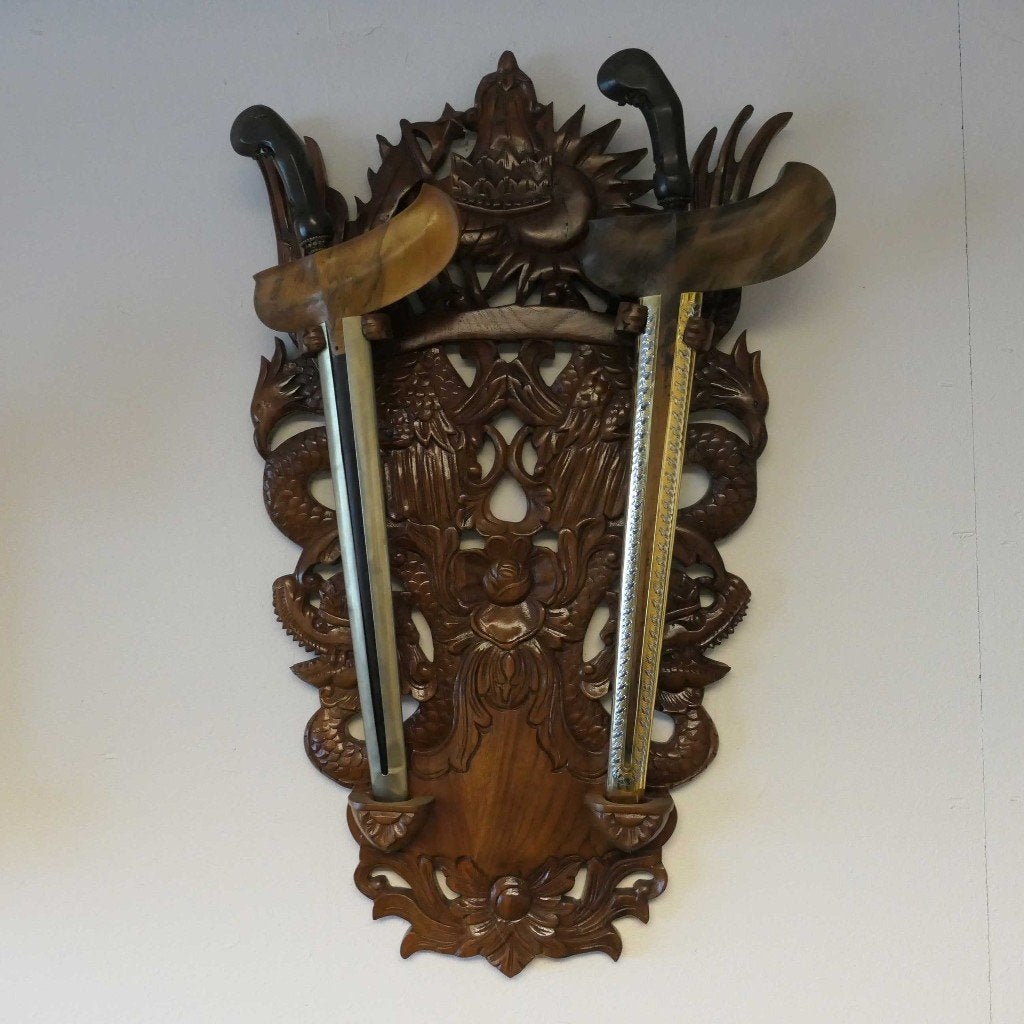 Diverse houten Blawongs v. 2 Kerissen BQ2 Keris houder Kris, Ophalen of Verzenden