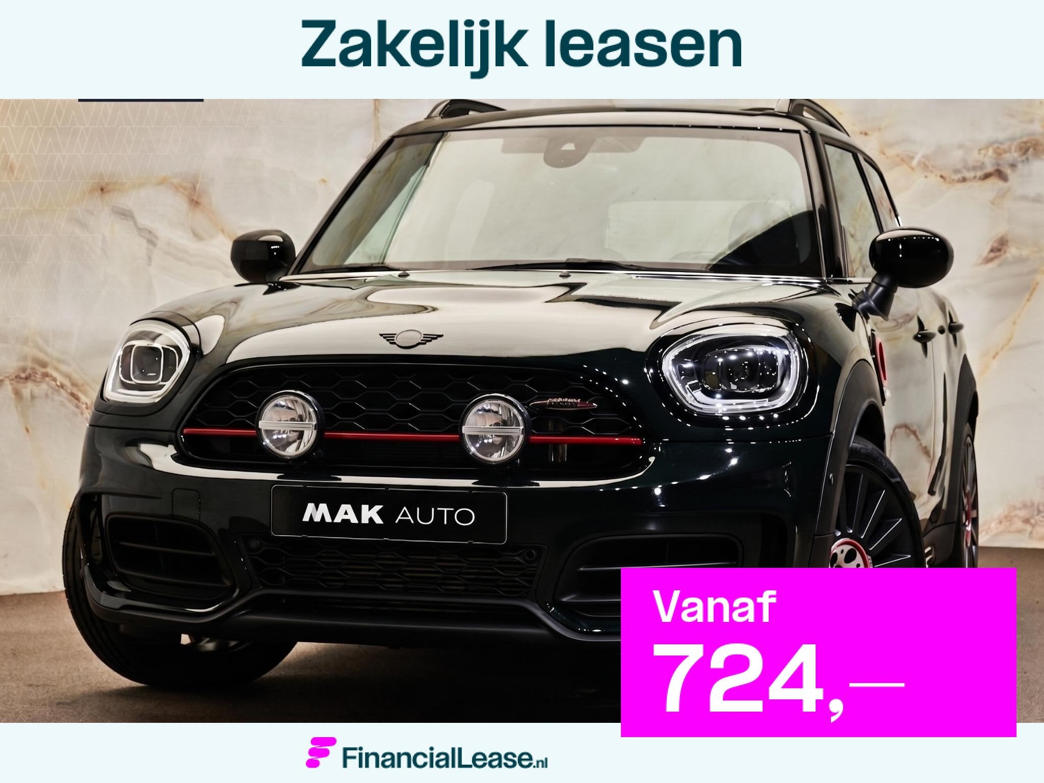 MINI Countryman 2.0 JCW ALL4 John Cooper Works , Akrapovič,, Gebruikt, Leder, Bedrijf, Vierwielaandrijving